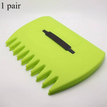 (C)1 Par de rastrillos de plástico para jardín con pinzas para hojas, ideales para recoger hojas y limpiar