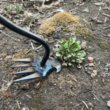 1 pieza de herramientas de jardinería de acero al manganeso para desherbar, arrancar malas hierbas de
