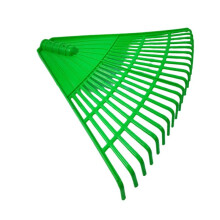 Rastrillo de césped (verde) Rastrillo de hojas artificiales de plástico para jardín, rastrillo de tierra
