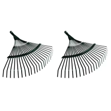 (2 piezas) 1 rastrillo de jardín duradero de 22 dientes para jardineros, rastrillo para cultivo de césped,