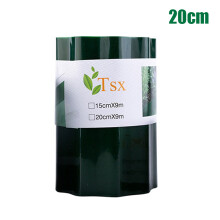 (20cm9m) Borde de césped de plástico flexible para jardín, valla, camino, borde de césped, accesorios