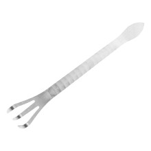Rastrillo de mano de acero inoxidable de 3 puntas para jardinería, bonsáis, deshierbe de raíces, aflojamiento