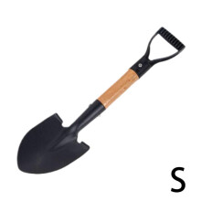 (36 cm) Pala de cavar de acero al manganeso, pala para niños, impermeable, resistente al óxido, pala