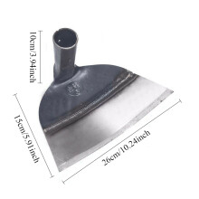 (Ancho 26 cm) Azada para desherbar, rastrillo de jardinería, aflojamiento de la tierra, artefacto para