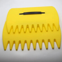 (Amarillo) Rastrillos de mano para hojas, garras para recoger basura, para limpieza de patios y jardines,