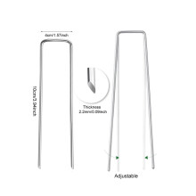 (2,2 mm x 100 mm, 30 unidades) Clavos para césped y tubos de cercas de alta resistencia, clavos de jardín