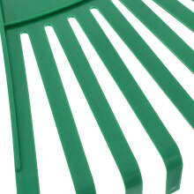 Rastrillo de jardín de plástico ligero para hojas, herramienta manual para exteriores, ideal para la