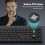 TeckNet TECKNET Wireless Keyboard 2.4GHz Bluetooth Rechargeable for Multi Device 6