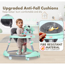 FK Sports Baby Walker | Multi-Functional Walker with 6 Adjustable Heights, Activity Center, Portable Music, Toys, Food Tray & Silent Wheels - Baby Wa