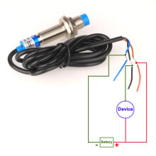 Gebildet 2pcs Metal Inductive Proximity Sensor Detector Switch LJ12A3-4-Z/BX 4mm 6-36VDC 300mA NPN Normally Open (NO) 3 Wires