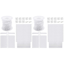 2Sets Kunststoff Vorhangzubehör Weiß Für Vertikale Lamellen Und Ketten