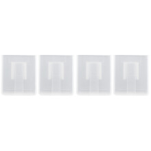 4Stk Wand-Organizer Transparent ABS Wandhalterung Ohne Bohren
