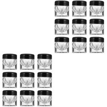 20Stk Schwarze Aufbewahrungsflaschen Aus Robustem Material Für Make-Up