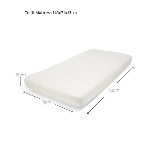 Mamas & Papas Mamas & Papas Cotbed Mattress Protector, AA Quilted, 1 Count (Pack of 1