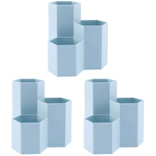 3Stk Robuster Desktop Organizer Blau Zur Aufbewahrung Von Schreibwaren