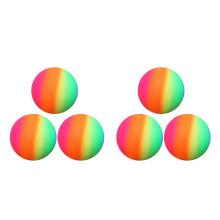 6Stk Regenbogen-Fangball Camouflage Sprungball Für Freizeitspaß