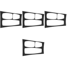 4Stk Leichte Carbonfaser Ac Panel Abdeckung Mittelkonsole Schwarz Auto
