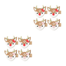8Stk Xmas Haarspangen Aus Stoff Für Kinder Fest Sitzend
