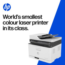 HP LaserJet 179fnw Colour Wireless Multifunction Printer with Fax | Self-healing Wi-Fi | Print from phone or tablet | Small, compact MFP – world's s