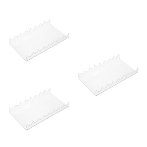 3Pièces Support Stylo Transparent Multiusage Pour