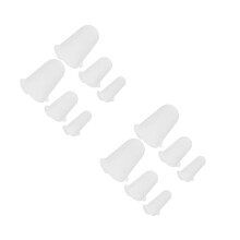 12Pièces Caches Silicone Blancs Protecteurs Pour Embouts De