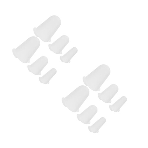12Pièces Caches Silicone Blancs Protecteurs Pour Embouts De