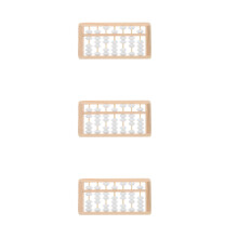 3Pièces Mini Abacus Bois Jouet Éducatif Décor Photo