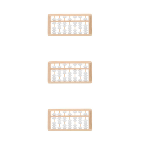 3Pièces Mini Abacus Bois Jouet Éducatif Décor Photo
