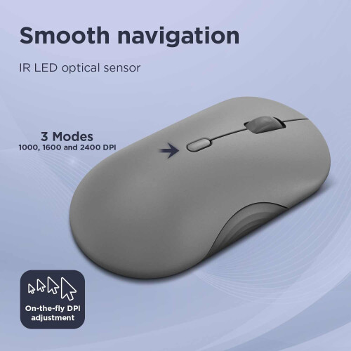 Lenovo Lenovo 350 – Silent Bluetooth Mouse (IR Optical, Ergonomic, Ambidextrous, Programmable Buttons, Dynamic Scroll Wheel, 3 DPI Levels, AA Battery | Sup 2