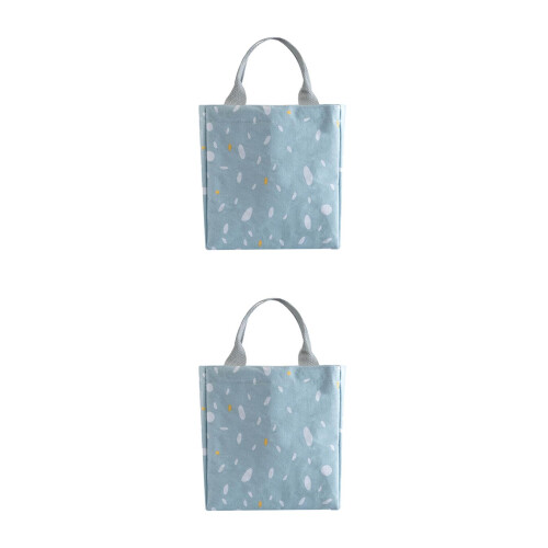 2Pièces Déjeuner Isotherme Bleu Portable Pour Pique- École