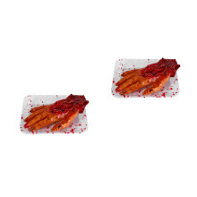 2Stk Halloween Scherzartikel Latex Hand Realistisch Deko