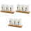 3Stk Weißer Essstäbchenhalter Mit Holzbasis Küchenbesteck-Organizer 2