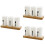 3Stk Weißer Essstäbchenhalter Mit Holzbasis Küchenbesteck-Organizer 5