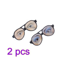 4Pièces Lunettes Farces Multicolores Pour Halloween Accessoires Party