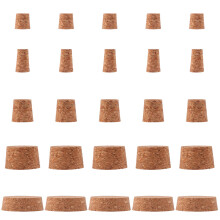 25Pièces Bouchons En Liège Bois Pour Bouteilles De Vin Marron Clair