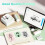 TYPONOS Sticker Printer, PM290 Mini Printer, Bluetooth Sticker Maker Machine with 3 Pack Rolls Paper, Smart AI APP, Mini thermal printer for Study No 5