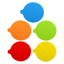 5Pièces Lot De Dessous De Verre Silicone Rond Antidérapant