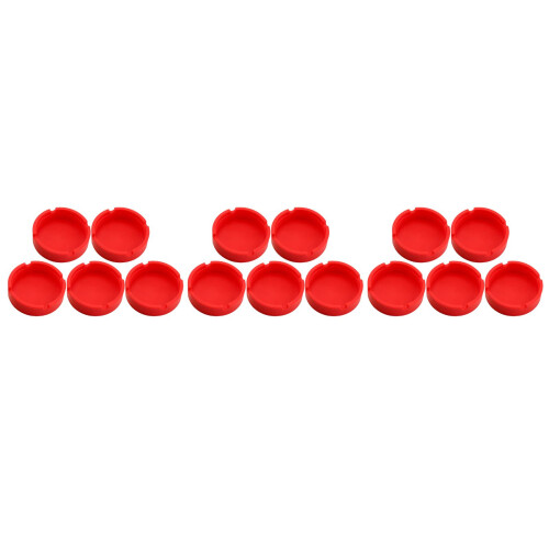 15Pièces Silicone Rouge Pour Protection Bouteilles Vin