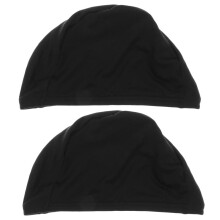 2Pièces Casquettes Rapides À Sécher Noir En Polyester Pour Sport