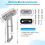 2 Pairs Window Restrictors Locks,Aongray Window Restrictor Hook 2