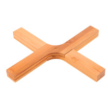 1Pièces Couvre-Plat Pliable Antidérapant En Bambou Couleur