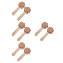 8Pièces En Bois Khaki Animal Patte Jouet Musical Enfants