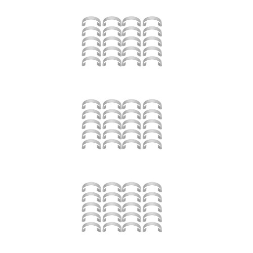 90Pièces Fixations Cage En Acier Argent Pour Sécuriser Cages Animaux