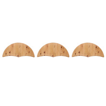3Pièces Couvercle En Bois Beige Pour De Bain De Pieds
