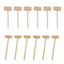 20Pièces Mini Marteaux En Bois Clair Jouet Éducatif Durable Pour Bébé