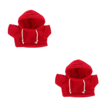 2Pièces Vêtements Rouge Pour Sweat À Capuche En Tissu