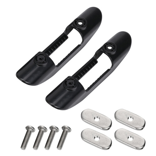 Fixations Pagaie Kayak Universelles En PP Acier Noir