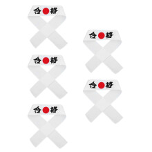 5Pièces Bandeau Chef Sushi Coton Décoration Cosplay Ninja