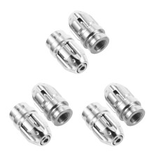 3Paires Bouchons De Valve Aluminium Argentés Pour