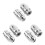 3Paires Bouchons De Valve Aluminium Argentés Pour 1